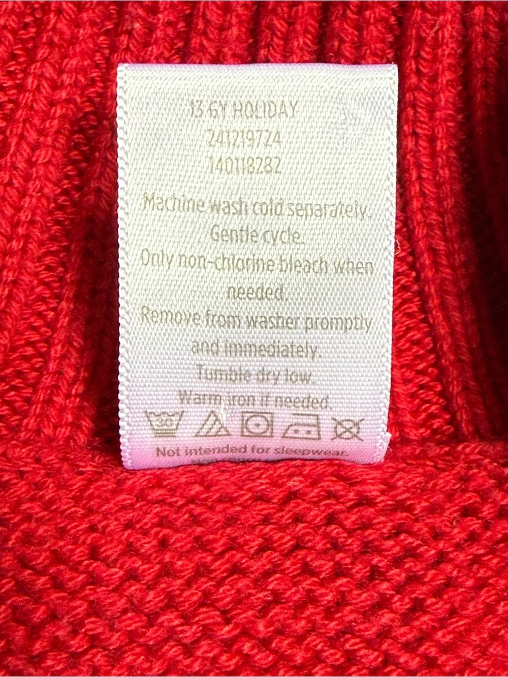 Gymboree Boys Red Cable Knit Shawl Collar Pullover Sweater Size 5/6 Small